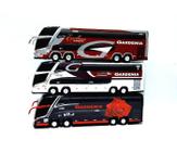 Kit 3 Brinquedo Miniatura Ônibus Viação Gardenia Coleções