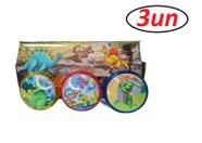 Kit 3 Brinquedos Ioiô Yoyo Dinossauro c/ luz de Led Infantil