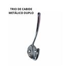 Kit 3 Cabides Metalico Duplo Suporte Beltools