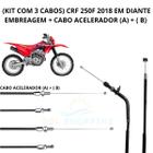 Kit 3 Cabos Embreagem + Cabo Acelerador Crf 250f A+B K-cabos