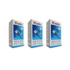 Kit 3 Cabos Micro-Usb V8 Kingo Preto 1M 2.1A Para Galaxy J4