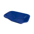 Kit 3 Caçamba Plástica P/ Carrinho Azul 60 Litros Sem Furos