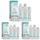 Kit 3 Cacheamos Encaracolados e Crespos - Bio Instinto