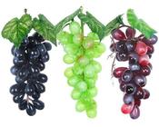 Kit 3 Cachos Uvas Artificial Silicone Enfeite Natalino Mesa