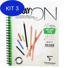 Kit 3 Caderno Crayon ON A5 30 Folhas Clairefontaine