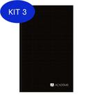 Kit 3 Caderno Sketch Tilibra Costura Académie Sense 90G 80 Folhas