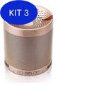 Kit 3 Caixa De Som Speaker Com Suporte Para Celular Q3