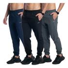 Kit 3 Calça Corta Vento Jogger Masculina Tactel Treino