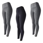 Kit 3 Calça Legging Grossa Dia A Dia Fitness Academia