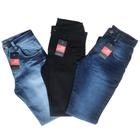 Kit 3 Calças Jeans Elastano Premium Masculina
