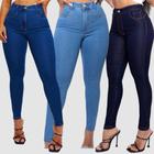 Kit 3 Calças Jeans Feminina Básica Clara ( Kit Three Basic Blue ) Onl Jeans