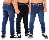 Kit 3 Calças Jeans Infantil Juvenil Meninos De 4 A 16 Anos