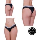 Kit 3 Calcinha de Bolinha e Renda Tanga Lingerie - KIT 3 SUELEN