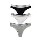 Kit 3 Calcinhas Tanga Cotton Algodão Confortável com Elástico Try Basics