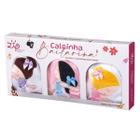 Kit 3 Calcinhas Tapa Fralda Bordada Bailarinas 6 a 12 Mêses