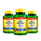 Kit 3 Cálcio Magnésio Zinco Vitamina D 60 Capsulas Maxinutri