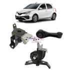 Kit 3 Calço Coxim Motor Cambio Toyota Etios 1.3 1.5