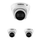 Kit 3 Câmeras IP 2 Megapixels 2.8mm 30m PoE VIP 1230 D Intelbras