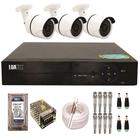 Kit 3 Câmeras Segurança Hd Dvr 4 Canais HD 500Gb