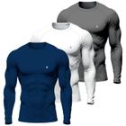 Kit 3 Camisa Térmica Masculina UV Segunda Pele Protação Solar 50+ Manga Longa Dry Fit - Make Peace