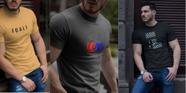 Kit 3 Camisas Masculina em Algodão Igali