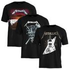 Kit 3 Camisas Metallica Stamp Rockwear Master of Puppets