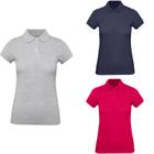 Kit 3 Camisas Polo Feminina Baby Look Piquet Poliéster