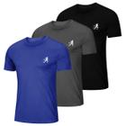 Kit 3 Camiseta Masculina Esportiva Dry Fit Camisa Gola Redonda Corrida