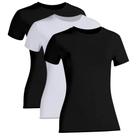 Kit 3 Camiseta Proteção Solar Feminina Manga Curta Uv50+ 2 Pretas 1 Branca