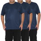 Kit 3 Camisetas Dry Fit Masculina Plus Size Academia Esportes