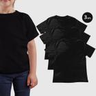 Kit 3 Camisetas Infantil Lisa Basica Macia Confortavel Escolar