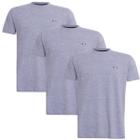 Kit 3 Camisetas Masculina Básicas Casual França Tecido Algodão Premium