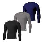 Kit 3 Camisetas Masculina Proteção Uv Dry Fit Manga Longa