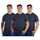 Kit 3 Camisetas Masculinas Básicas Algodão Premium TRV