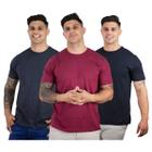 Kit 3 Camisetas Masculinas Básicas Algodão Premium TRV