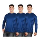 Kit 3 Camisetas Masculinas Segunda Pele Térmica 50 UV Dry