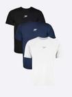 Kit 3 Camisetas Speedo Essentials Interlock