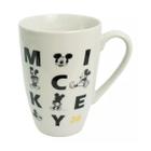 Kit 3 caneca de porcelana mickey letras 350ml disney