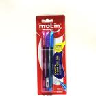 KIT 3 CANETA MOLIN A-ONE COLORS 1.0mm