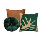 Kit 3 Capas Almofadas Decorativas Renata Rubim Verde