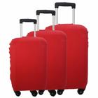 Kit 3 Capas Protetora Mala De Viagem Big Style Vermelho P, M, G