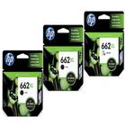 Kit 3 cartucho 662xl 2black 1color 2516, 3516, 3546, 2546, 1516, 4646, 2646 - ORIGINAL