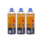 Kit 3 Cartuchos Refil de Gás Para Fogareiro e Maçarico CAMPGAS 280560 NTK Nautika