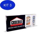 Kit 3 Cascola Massa Para Calafetar Cinza 350Gr Henkel