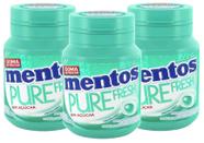 kit 3 Chiclete Mentos Pure Fresh Wintergreen zero açucar 56g