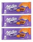 Kit 3 Chocolate Milka Recheio Caramelo 100G