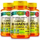 Kit 3 cloreto de magnésio pa + b6 120 caps 800 mg unilife