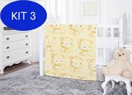 Kit 3 Cobertor Infantil 90X1,10 Baby Flannel Milk