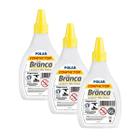 Kit 3 Cola Branca Líquida Escolar Lavavel Volta as Aulas Compactor 90g