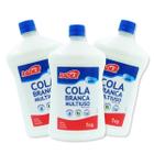 Kit 3 Cola branca multiuso Radex 1kg ideal para slime